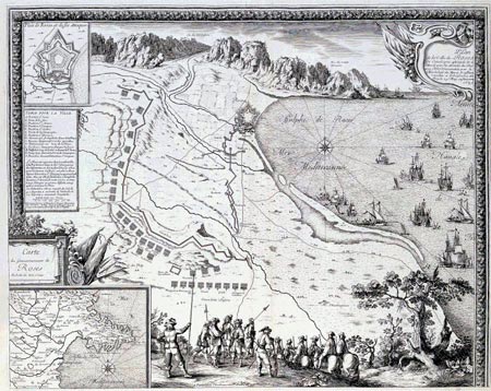 Plano del sitio de Rosas de 1645
